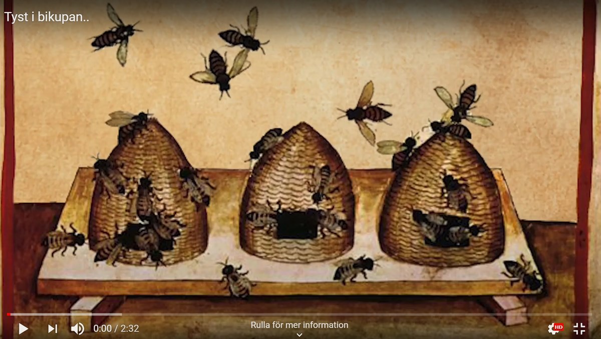 medeltida bild av bikupor