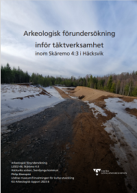 Omslag till arkeologisk rapport